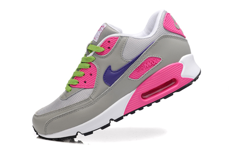 Nike Air Max Shoes Womens Gary/Pink/Purple Online